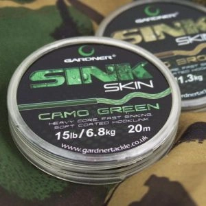 Nadväzcová šnúra Sink Skin Camo Green 25lb 20m
